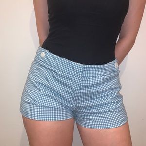 Gingham Blue Shorts, Urban Outfitters